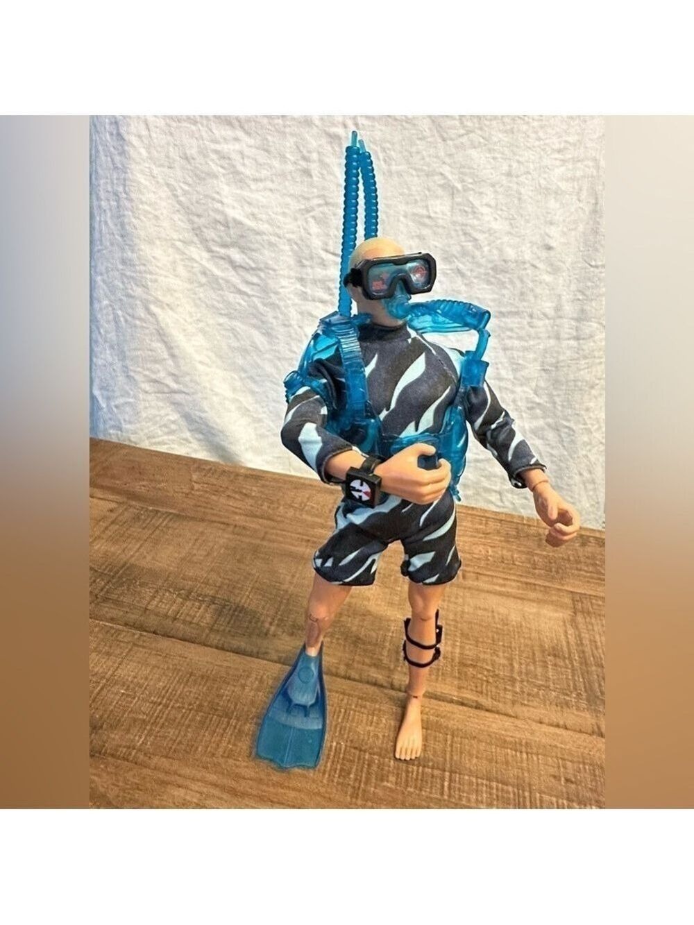Vintage Hasbro 1996 Pawtucket, RI GI Joe 11-1/2” Action Figure in Wet Suit